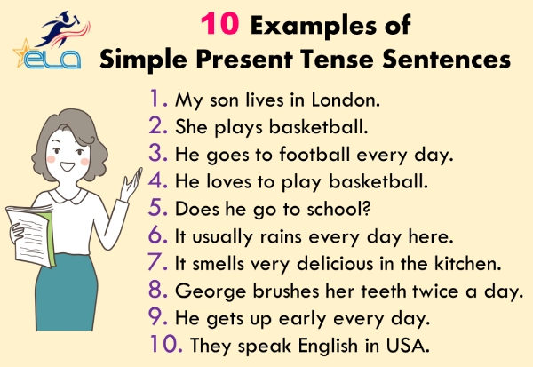 مثال گرامر simple present